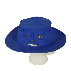 Ultimate Hat Mens 7 3/8” Blue Boonie Bucket Sun Canvas outdoor Vintage USA